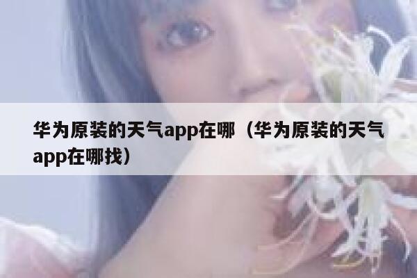 华为原装的天气app在哪（华为原装的天气app在哪找） 第1张