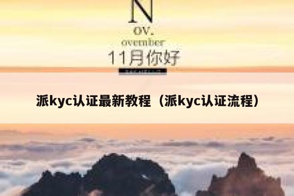 派kyc认证最新教程(派kyc认证流程) 第1张 派kyc认证最新教程(派kyc认证流程) 第1张