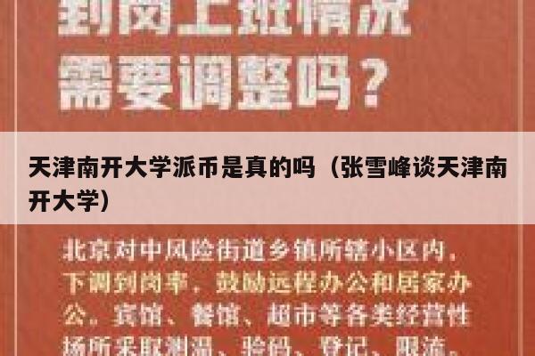 天津南开大学派币是真的吗(张雪峰谈天津南开大学) 第1张 天津南开大学派币是真的吗(张雪峰谈天津南开大学) 第1张