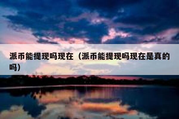 派币能提现吗现在（派币能提现吗现在是真的吗） 第1张