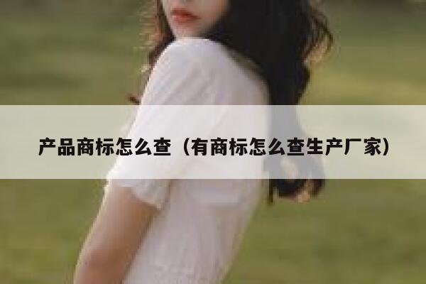 产品商标怎么查（有商标怎么查生产厂家） 第1张