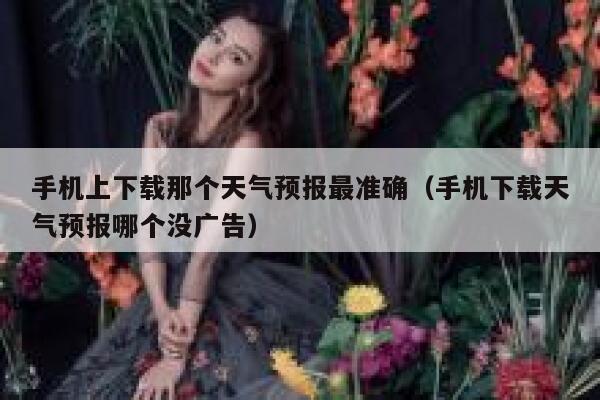 手机上下载那个天气预报最准确（手机下载天气预报哪个没广告） 第1张